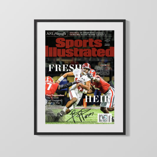 Alabama Autograph SI Print - Tua Tagovailoa Fresh Heir - Dynasty Builder