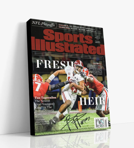 Alabama Autograph SI Canvas - Tua Tagovailoa Fresh Heir - Dynasty Builder