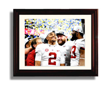 Alabama Print - Alabama - Jalen Hurts - All Smiles Looking Up -  - Crimson Glory