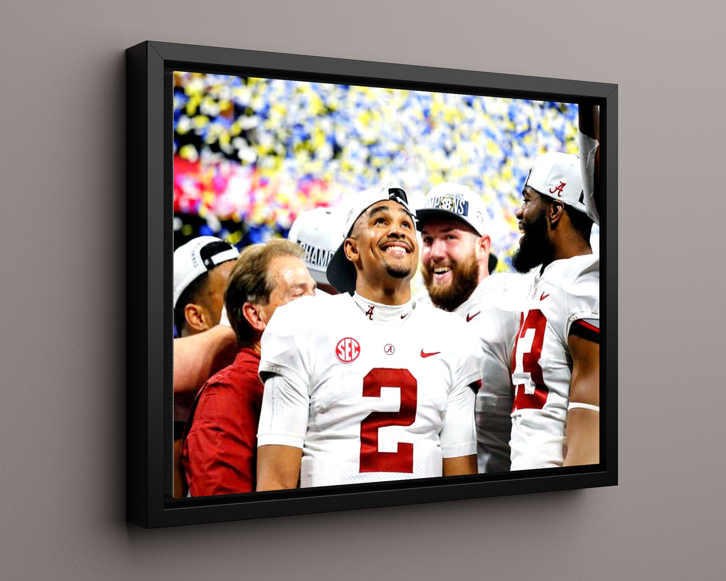 Alabama Print - Alabama - Jalen Hurts - All Smiles Looking Up -  - Crimson Glory