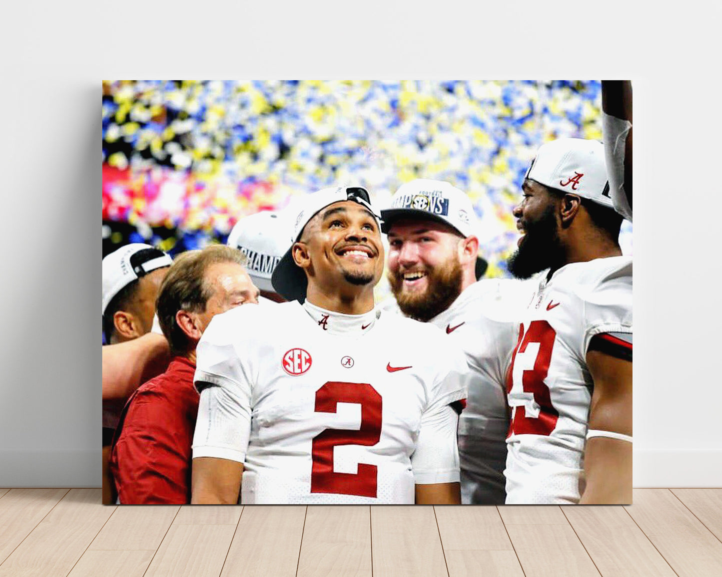 Alabama Print - Alabama - Jalen Hurts - All Smiles Looking Up -  - Crimson Glory
