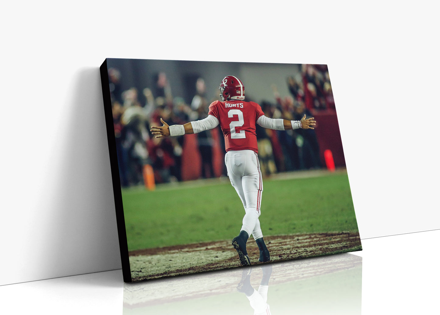 Alabama Canvas - Alabama - Jalen Hurts - Arms Extended - Landscape - Crimson Glory