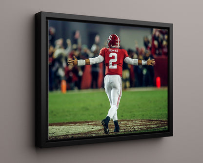 Alabama Print - Alabama - Jalen Hurts - Arms Extended -  - Crimson Glory
