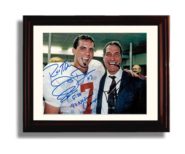 Alabama Print - Alabama - Jay Barker & Gene Stallings - Cigar Celebration - Crimson Glory