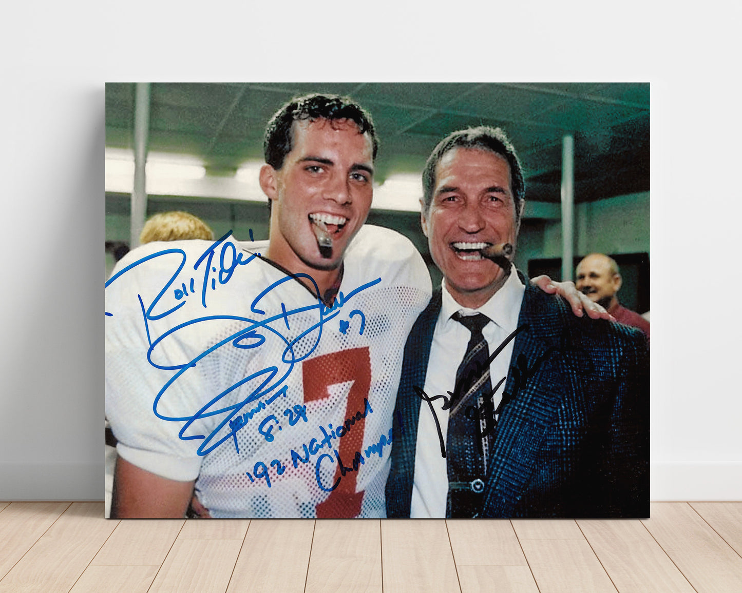 Alabama Print - Alabama - Jay Barker & Gene Stallings - Cigar Celebration - Crimson Glory