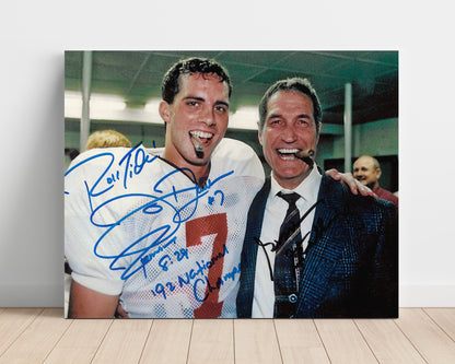 Alabama Print - Alabama - Jay Barker & Gene Stallings - Cigar Celebration - Crimson Glory