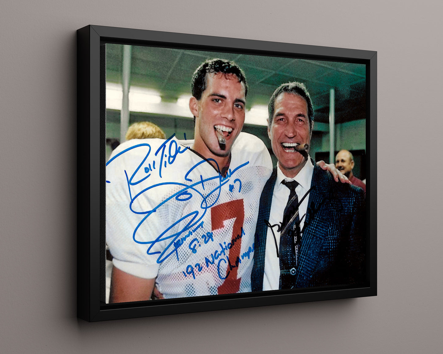 Alabama Print - Alabama - Jay Barker & Gene Stallings - Cigar Celebration - Crimson Glory