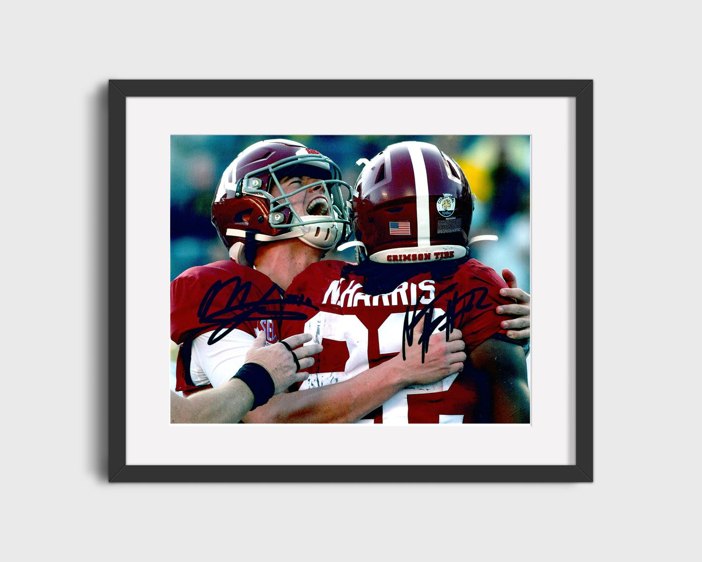 Alabama Print - Alabama - Mac Jones & Najee Harris - Crimson Glory