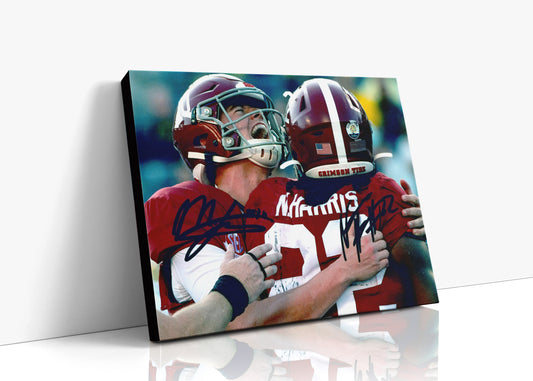Alabama Canvas - Alabama - Mac Jones and Najee Harris - Crimson Glory