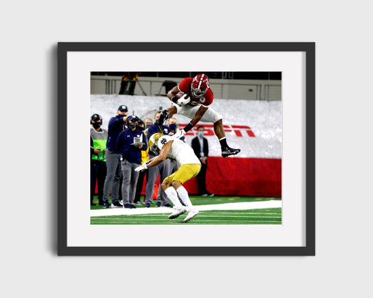 Alabama Print - Alabama - Najee Harris - The Leap - Crimson Glory College FSPrints Gallery Frame 16x20