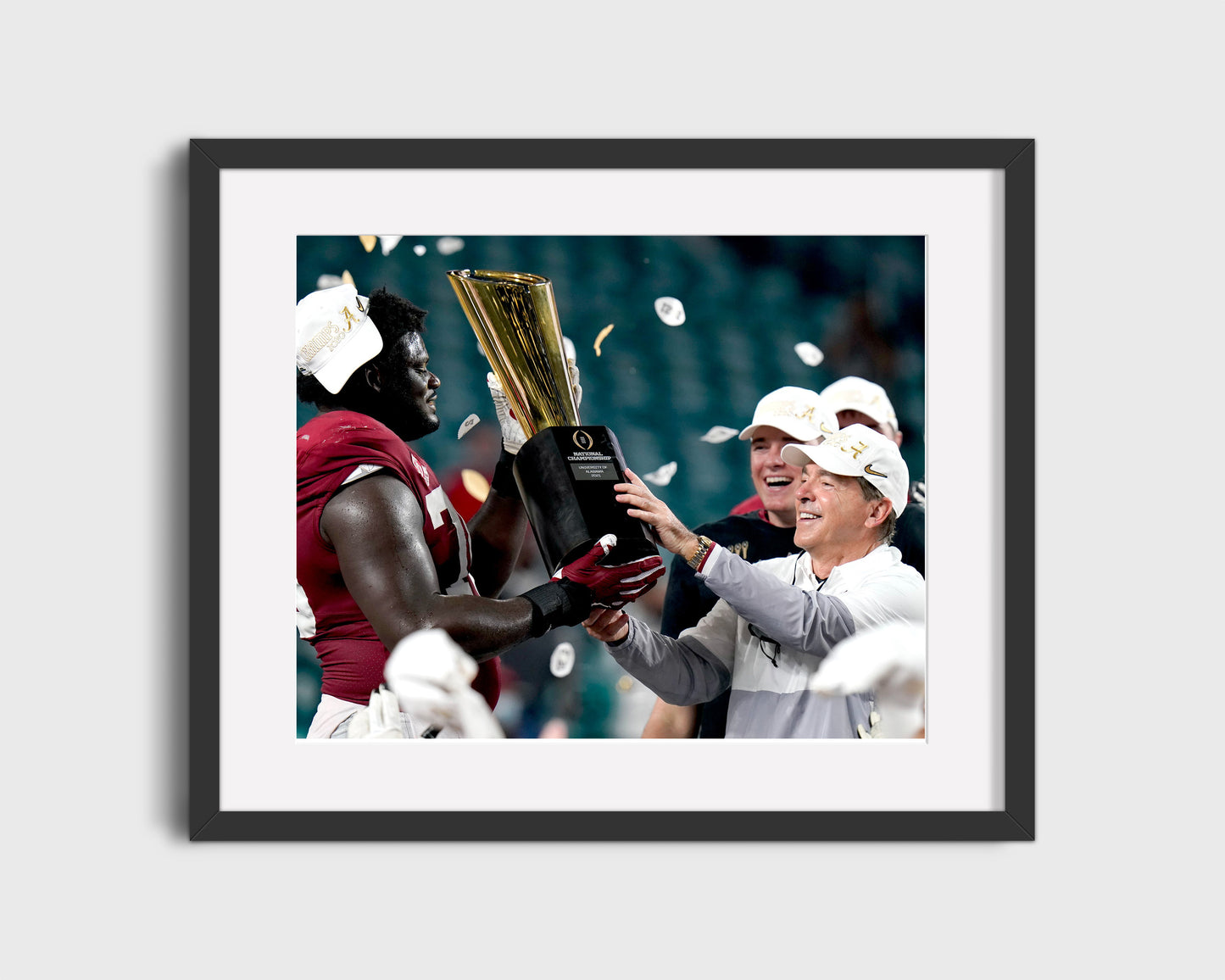 Alabama Print - Alabama - Nick Saban - 2020 Championship Trophy - Crimson Glory