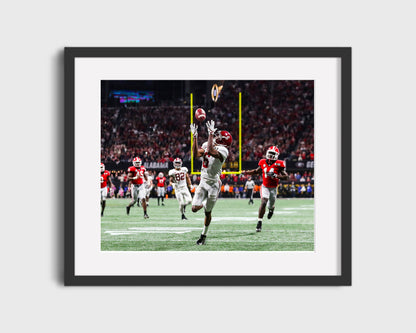 Alabama Print - DeVonta Smith Title Catch - Championship Sealed