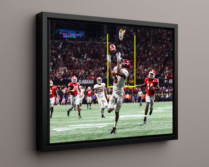 Alabama Print - DeVonta Smith Title Catch - Championship Sealed