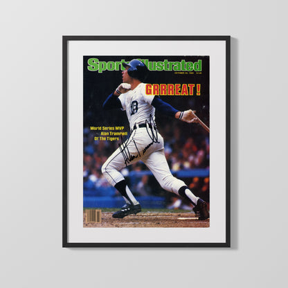 Alan Trammell Autograph SI Print - 1984 World Series MVP - Tigers Hero
