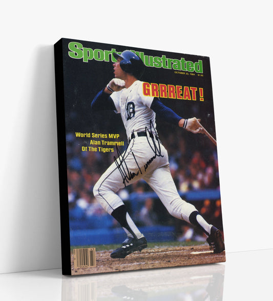 Alan Trammell Autograph SI Print - 1984 World Series MVP - Tigers Hero