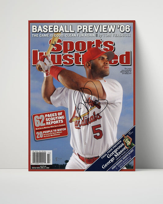 Albert Pujols SI Poster - Swing of Beauty 2006 - Home Run King