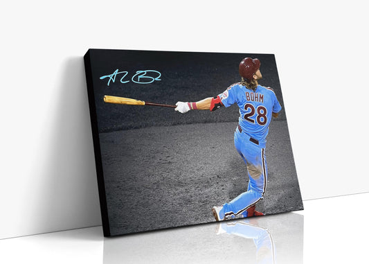 Alec Bohm Autograph Print - Phillies Swing - Bohm Blast