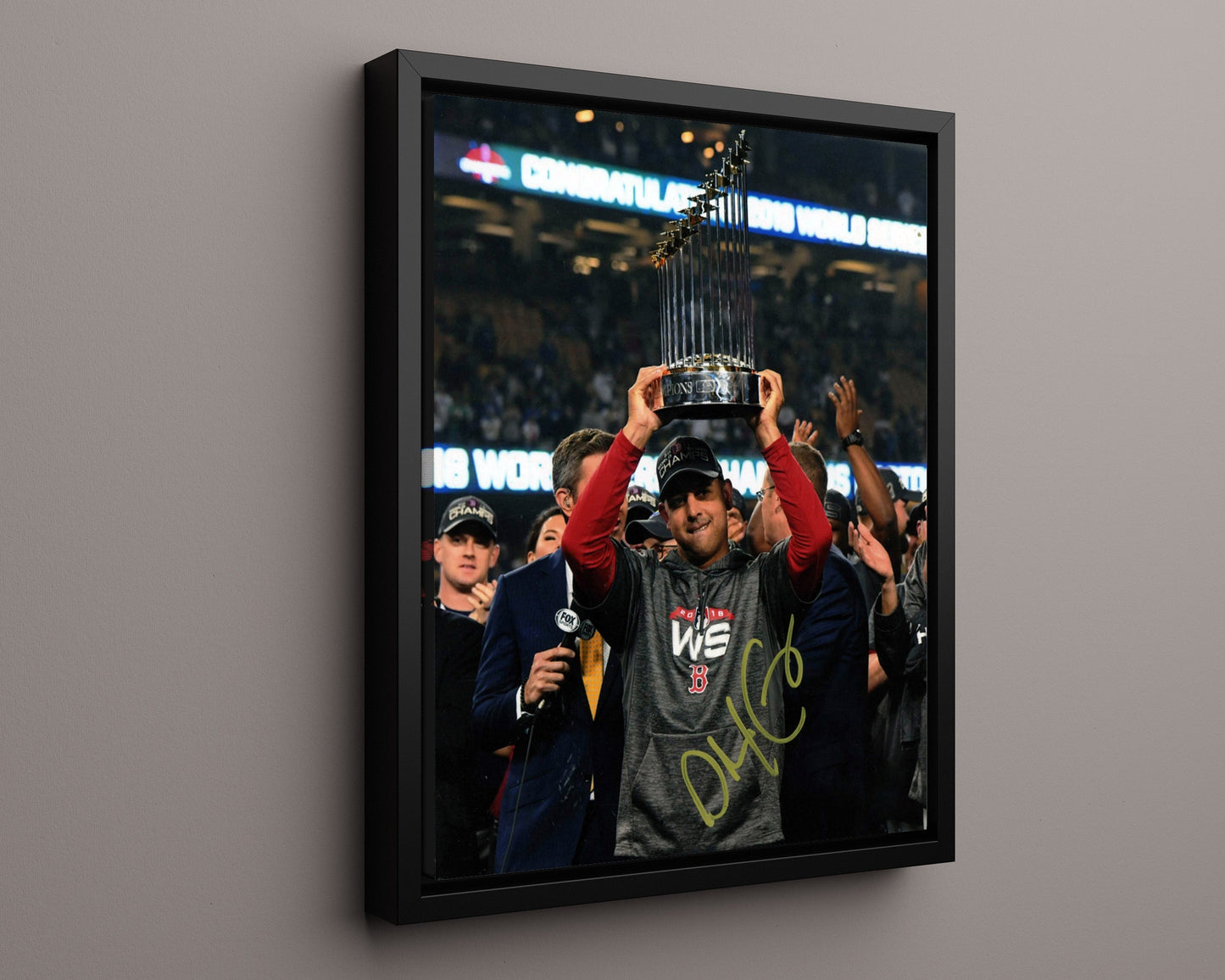 Alex Rodriguez Autograph Print - Hands Up Cheering - Fans Go Wild