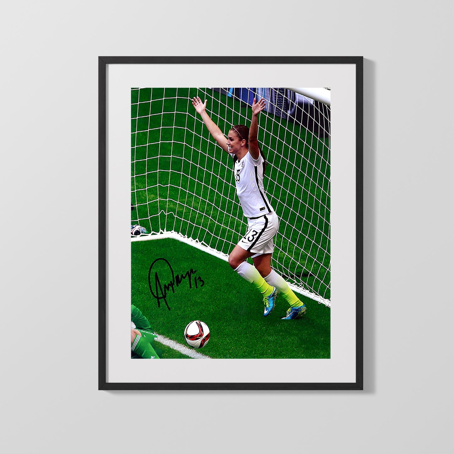 Alex Morgan Autograph Print - Team USA - Goal Queen