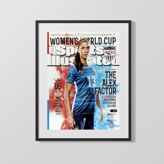 Alex Morgan Autograph Print - Team USA - World Cup Focus