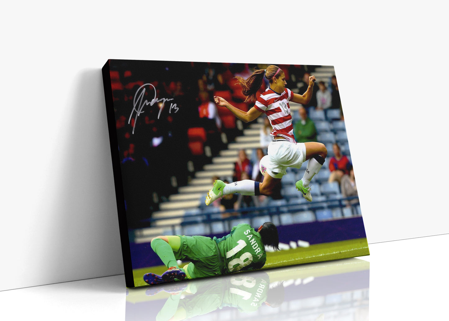 Alex Morgan USA Autograph Canvas -Flying Forward