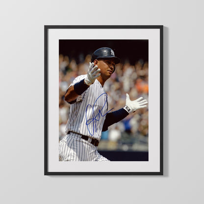Alex Rodriguez Autograph Print - H&s Up - Shrug Life
