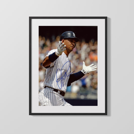 Alex Rodriguez Autograph Print - H&s Up - Shrug Life