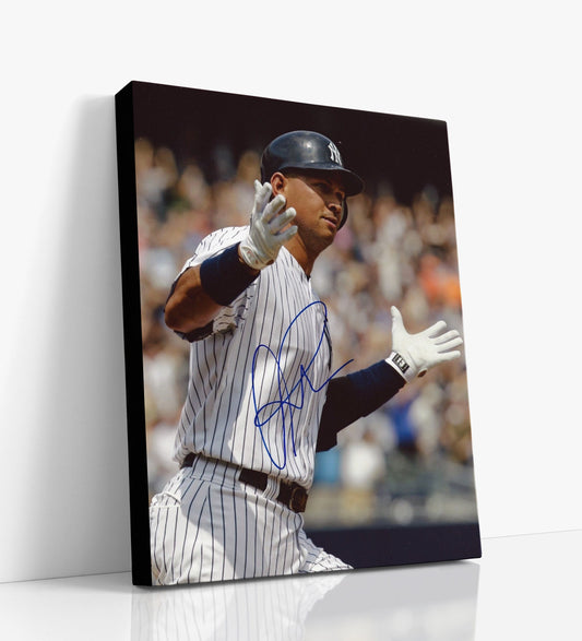 Alex Rodriguez Autograph Print - Hands Up - Shrug Life