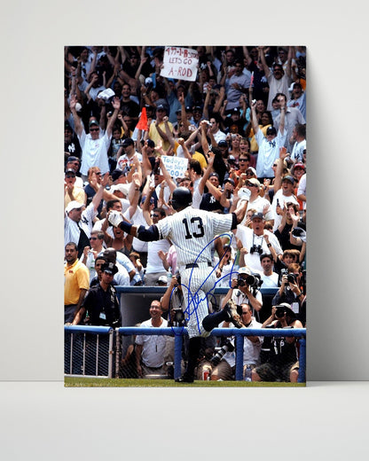 Alex Rodriguez Autograph Poster - Rivals at First - Yankees-Sox Aside