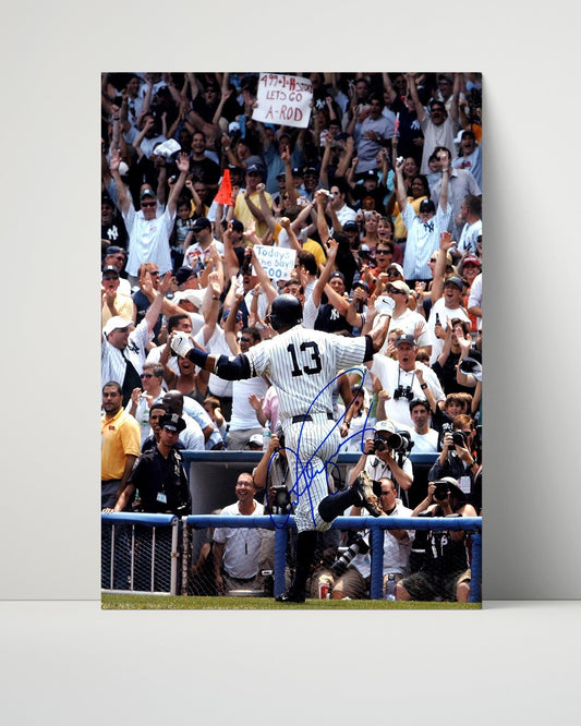 Alex Rodriguez Autograph Poster - Rivals at First - Yankees-Sox Aside