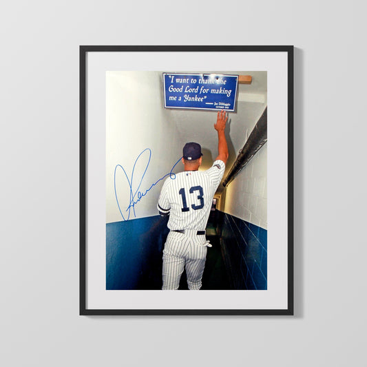 Alex Rodriguez Autograph Print - Yankee Tunnel - Thank the Lord