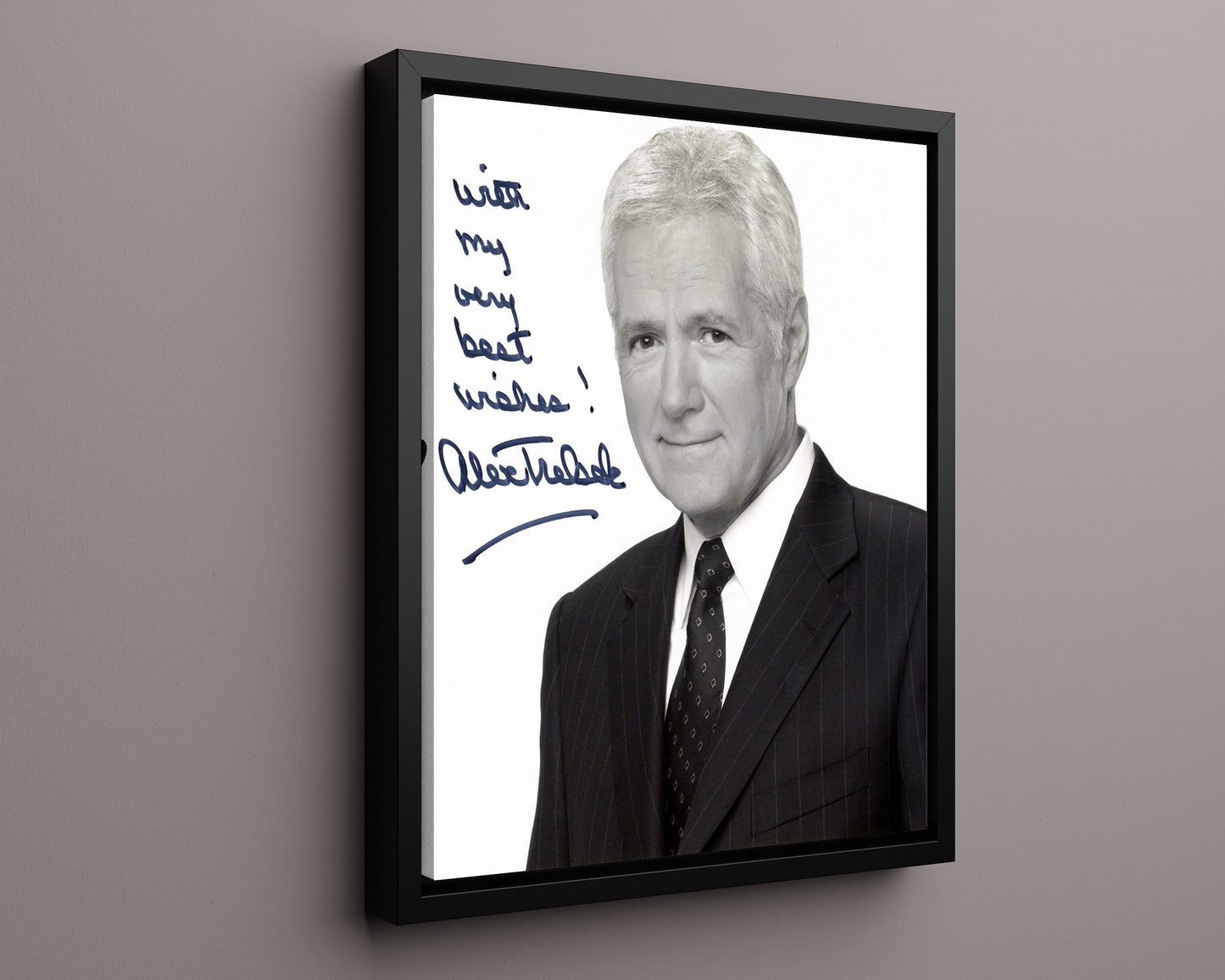 Alex Trebek - Jeopardy Host - Autograph Print