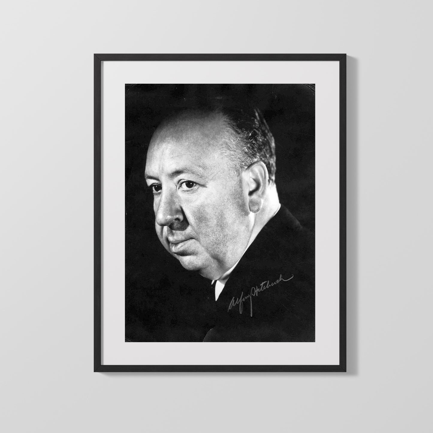 Alfred Hitchcock - Director Portrait - Autograph Print