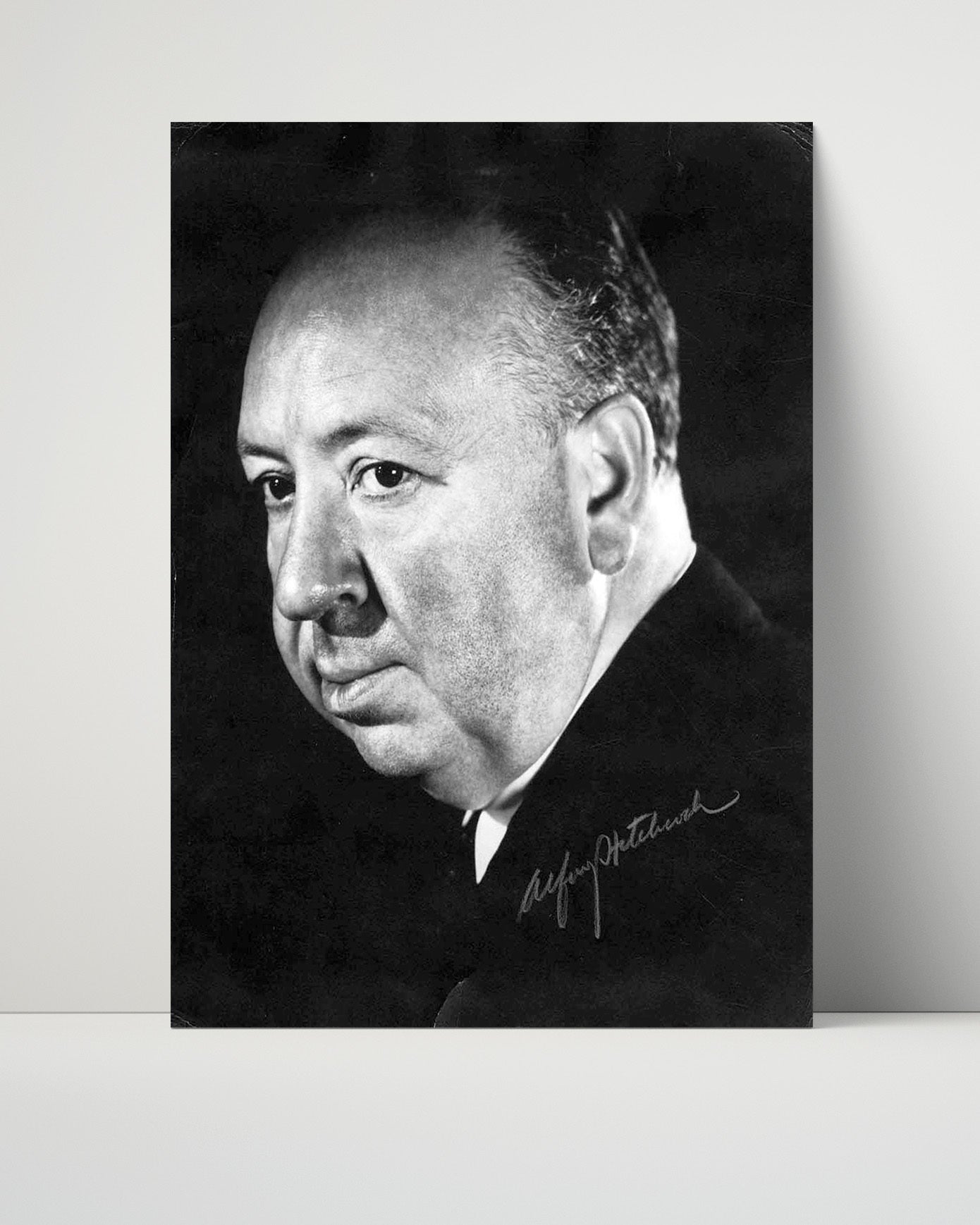 Alfred Hitchcock - Director Portrait - Autograph Print Unframed
