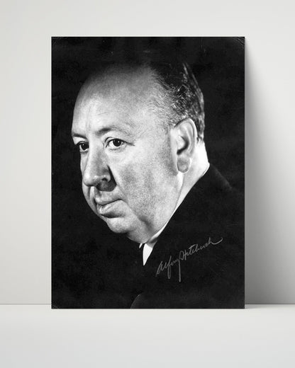 Alfred Hitchcock - Director Portrait - Autograph Print Unframed