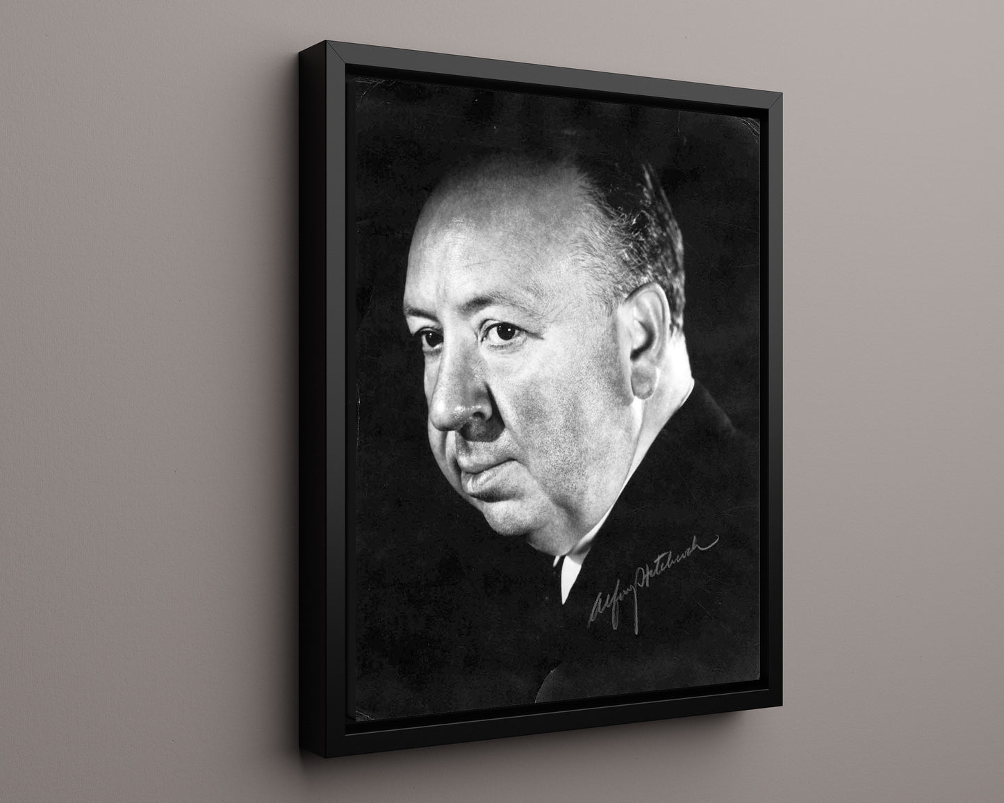 Alfred Hitchcock - Director Portrait - Autograph Print