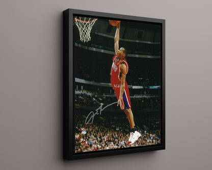 Allen Iverson Autograph Print - 76ers Dunk - Answer in the Air