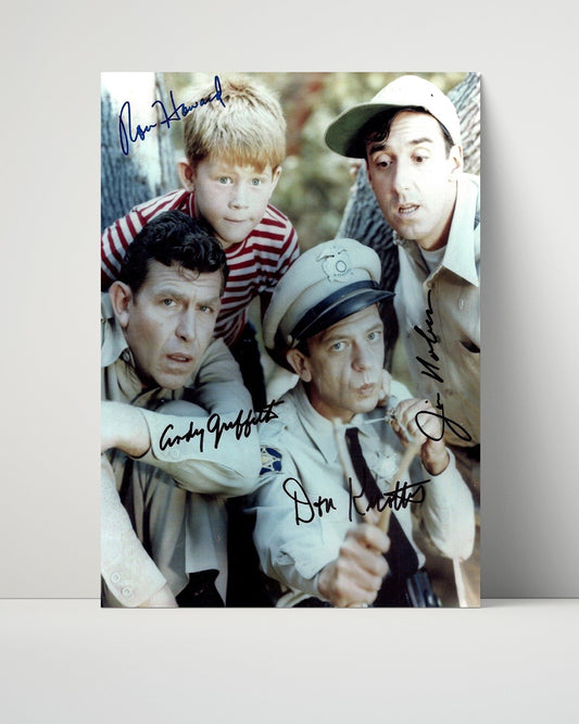 Andy Griffith Show - Cast Portrait - Autograph Print Unframed
