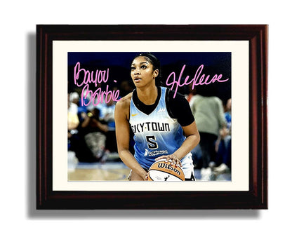 Angel Reese Autograph Print - Bayou Barbie - Sky Queen