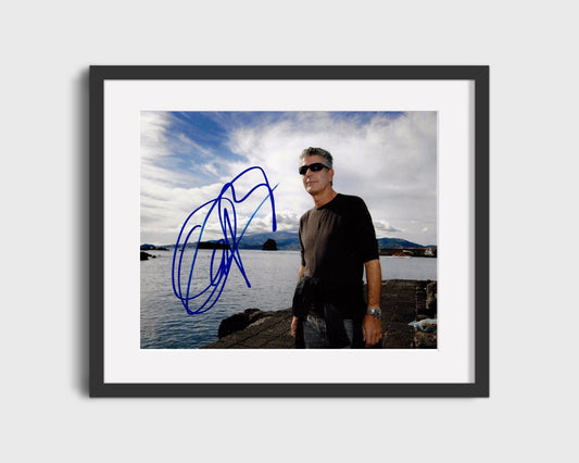 Anthony Bourdain - Travel Icon - Autograph Print