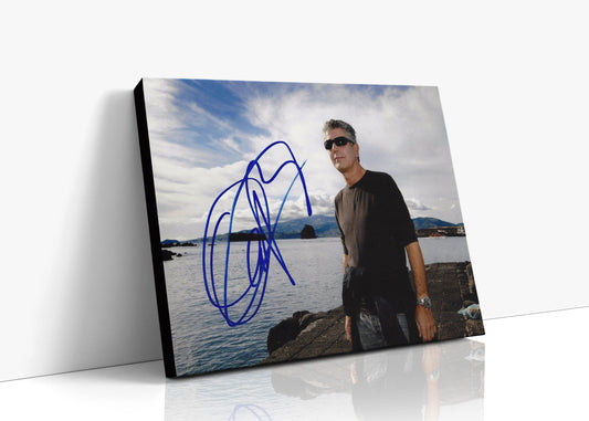 Anthony Bourdain - Travel Icon - Autograph Canvas