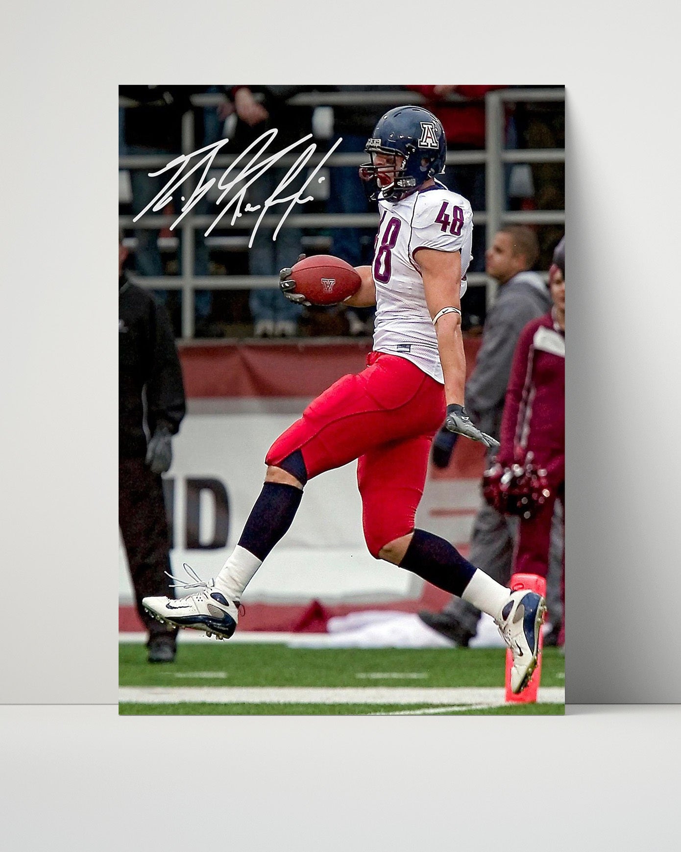 Arizona Autograph Print - Rob Gronkowski TD Run - Wildcat Spike King