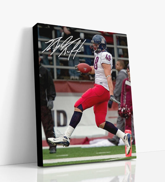 Arizona Autograph Canvas - Rob Gronkowski TD Run - Wildcat Spike King