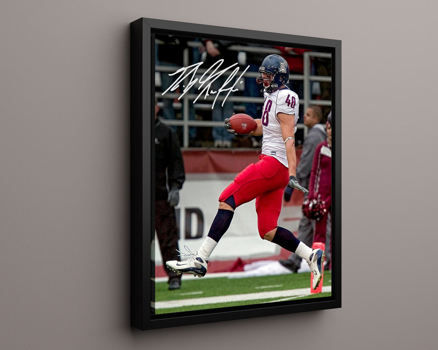 Arizona Autograph Print - Rob Gronkowski TD Run - Wildcat Spike King