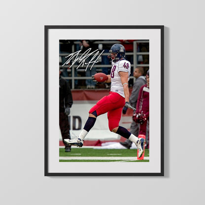 Arizona Autograph Print - Rob Gronkowski TD Run - Wildcat Spike King