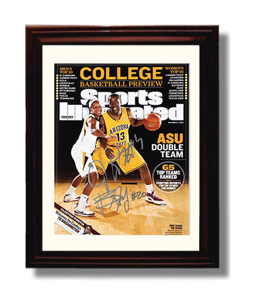 Arizona State Autograph SI Print - James Harden Double Team - Fear the Beard
