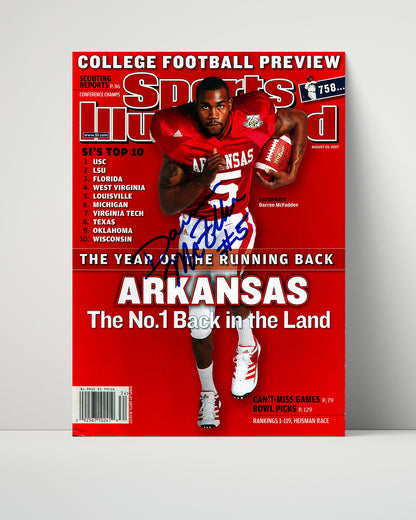 Arkansas Autograph Print - Darren McFadden - Razorback Rocket