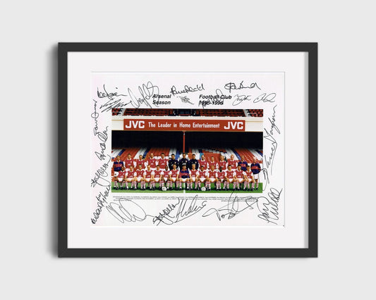 Arsenal - 1995 96 Squad - Team Signed