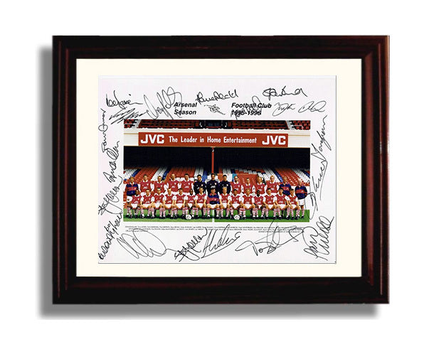 Arsenal - 1995 96 Squad - Team Signed