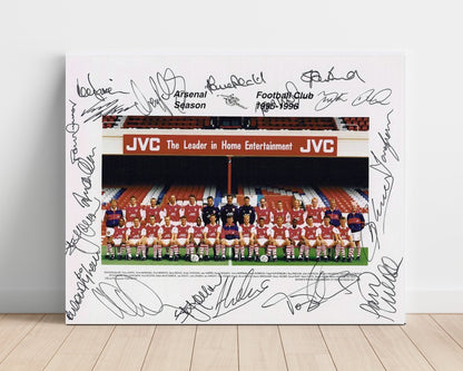 Arsenal - 1995 96 Squad - Team Signed